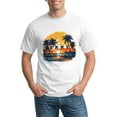 thumbnail image 3 of Graphic Tees Beach Summer Gildan Men's Short Sleeve T-Shirt 180g, 3 of 8