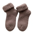 thumbnail image 2 of CFMIURAN Brown Socks, Wool Socks Winter Stockings Thickened with Snow Country Sub Warm Ski Yarn Snow Socks, 2 of 4
