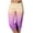 Yellow, variant on Yufatyle Women's Gradient Color Capri Pants Casual Elastic Drawstring Waist Loose Pants with Pocket Sports Capris S