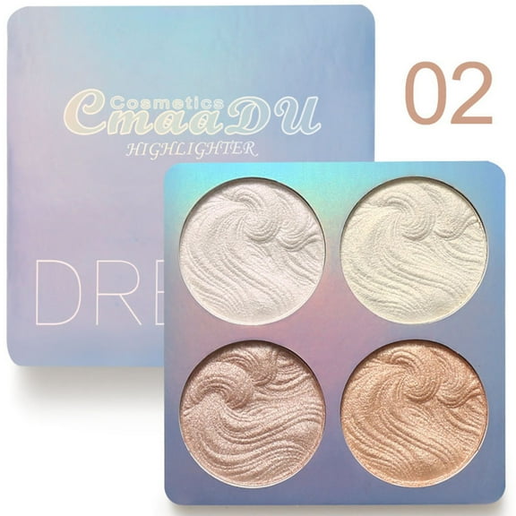 BINGTAOHU Professional New Makeup Face Powder 4 Colors Bronzer Highlighter Powder Palette