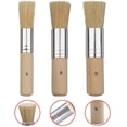 thumbnail image 6 of EIMELI Wooden Stencil Brush (Set of 3),Pure Natural Bristle Diy Art Crafts Paint Brush Perfect for Acrylic Paint,Wood,Oil Painting, Watercolor Painting,Stencil Project,Card Making and DIY Art Crafts, 6 of 6