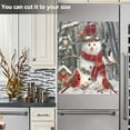 thumbnail image 6 of Ryvnso Snowman with Cardinals Christmas Dishwasher Magnetic Refrigerator Magnet Cover Kitchen Home Decorative 23"x26", 6 of 6