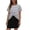 *1-Black, variant on Women's 2 Piece Drawstring Skirt Sets,Short Sleeve T-Shirt and Skort For Women,Ladies Summer Sweatsuits with Pockets,Red,S-2XL