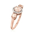 thumbnail image 3 of Ross-Simons 1.25 ct. t.w. Morganite Ring With Diamond Accents in 14kt 2-Tone Gold, Women's, Adult, 3 of 5