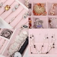 thumbnail image 4 of kendal 2 trays white leather jewelry box case storage organizer with lock ljt004wh, 4 of 7