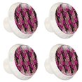 thumbnail image 1 of 4 Pcs Floral Watercolor Knobs for Kitchen Cabinet Cupboard Dresser Bookcase Drawer Pulls Handles Round Home Decor, 1 of 1