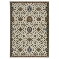 Oriental Weavers Aberdeen Area Rug - 751W1 - 5'3" x 7'6" - in Ivory/ Multi - Vintage Inspired, Stain Resistant, Family and Pet Friendly , Bedroom, Office Rug