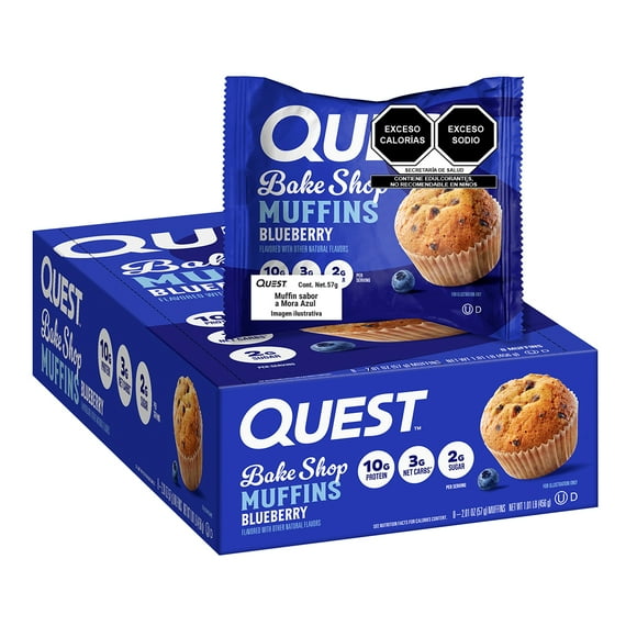 Quest Bake Shop Muffins Sabor Mora Azul