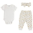 thumbnail image 3 of Chick Pea Baby Girl 3 PC Jogger Set, Sizes Newborn-9 Months, 3 of 3