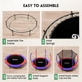 thumbnail image 3 of GVDV 55" Toddler Trampoline for Kids, Kids Trampoline with Enclosure Net and Balls, 3 of 7