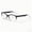 Black, variant on Unisex Rectangular Reading Glasses +2.00, Tortoiseshell Frame with Spring Hinges, Stylish Comfortable Daily Eyewear