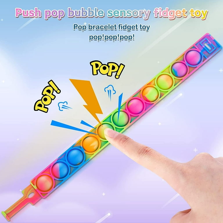 FORMIZON 40 Pièces Anti-Stress Fidget Toy Set, Pop Bracelets it, Ra