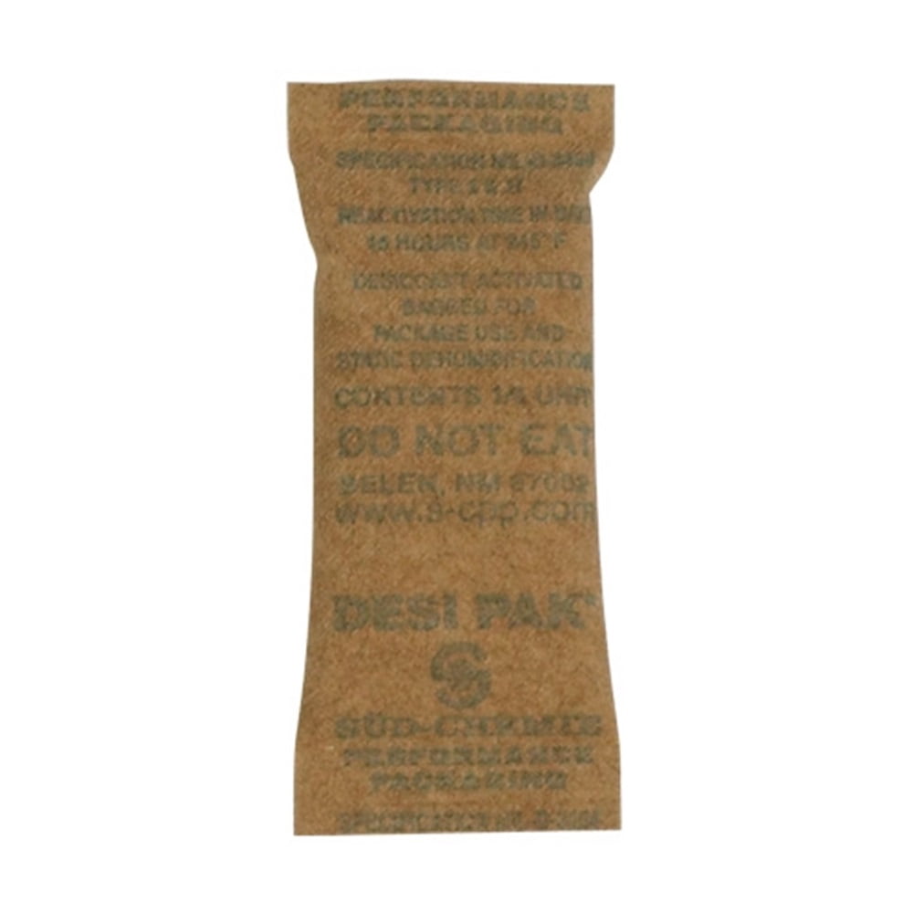 Partners Brand Kraft Clay Desiccant Bags - 5 Gallon Pail 1" x 2 1/2" x 1/4", Case of 1,200