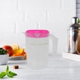 thumbnail image 2 of Juego de 2 hervidores de agua fría con tapa de 1 l para refrigerador, jarra para agua, zumo, té helado, dispensador de bebidas para el hogar y el restaurante, 2 of 8