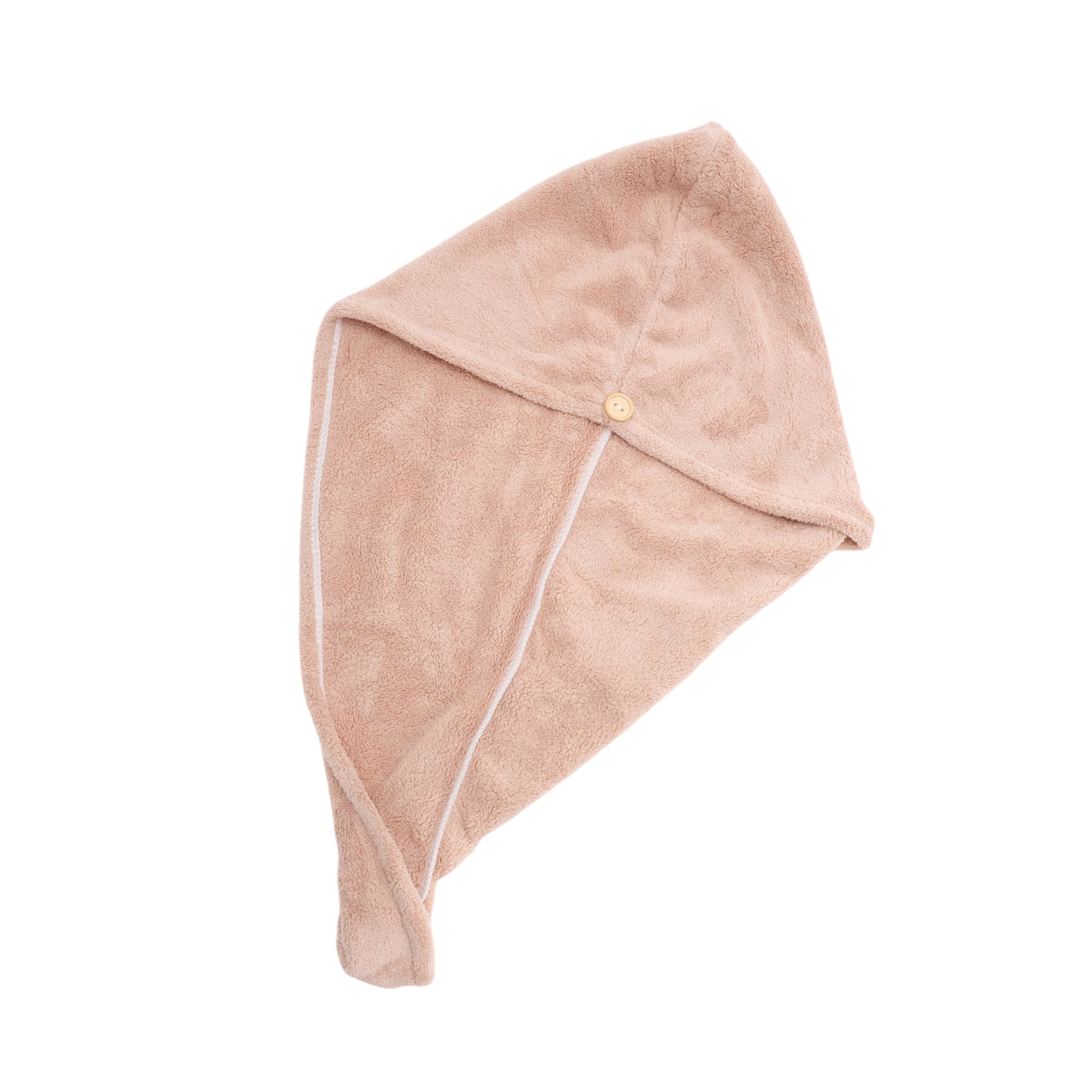 Unique Bargains 1pc Absorbent Solid Hair Towel for Fast Hair Drying 25.59"x 9.84" Pink
