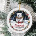 thumbnail image 2 of Polar Bear Baby's First Christmas 2025 Ornament, Polar Bear Baby's 1st Christmas Ornament Gift for New Parent Dad Mom Baby Boy Girl, 2 of 5