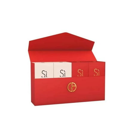 GIORGIO ARMANI Si Perfume for Women Variety 4 Piece Miniature Gift Set, Si EDP 0.24 Oz   Intense 0.24 Oz   Passione 0.24 Oz   Passione Intense 0.24 Oz