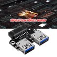 thumbnail image 4 of Adaptador de placa base USB 3.0 de 20 pines hembra a doble USB 3.0 tipo A hembra (A) WDOplteas Para estrenar, 4 of 8