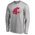 thumbnail image 2 of Men's Ash Washington State Cougars Primary Logo Long Sleeve T-Shirt, 2 of 3
