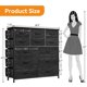 thumbnail image 3 of Moderno 12-cajón cómoda para dormitorio: hallway y entrada almacenamiento organizer con fabric, sturdy metal frame, wood tabletop y easy pull handles, 3 of 8