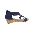 thumbnail image 2 of Charter Club Womens Ginifur 2 Faux Leather Open Toe Wedge Sandals, 2 of 2