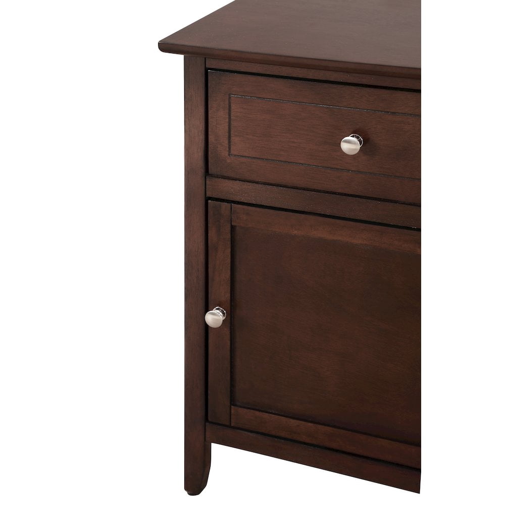 Glory Furniture Izzy Nightstand in Cappuccino Color