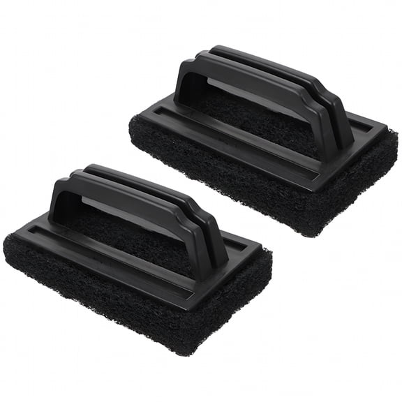 ACDANC 2-Pack Grill Cleaning Brushes Bristle-Free for Outdoor Bbq with Non- Handle,Grill Brush Non Metal Bristles,Black Design