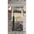thumbnail image 3 of Ambesonne United States Quilted Bedspread Set 2 Pcs, NYC Winter Time, Twin Size, Beige Grey, 3 of 3