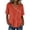Orange, variant on Women's Cotton Linen Tops Summer Bohemia Button Flowy Shirts V-Neck Tiered Tunic Shirt Lightweight Comfy Blouses Tees