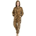 thumbnail image 4 of Footed Pajamas - Cheetah Spots Toddler Hoodie Footless Chenille One Piece (Toddler - Medium (Fits 3'0" - 3'3")), 4 of 7