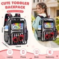 thumbnail image 2 of DAKIMOE Clear Backpack Heavy Duty Stadium Approved School Cute Transparent Backpacks Clear Bag Travel, 2 of 8