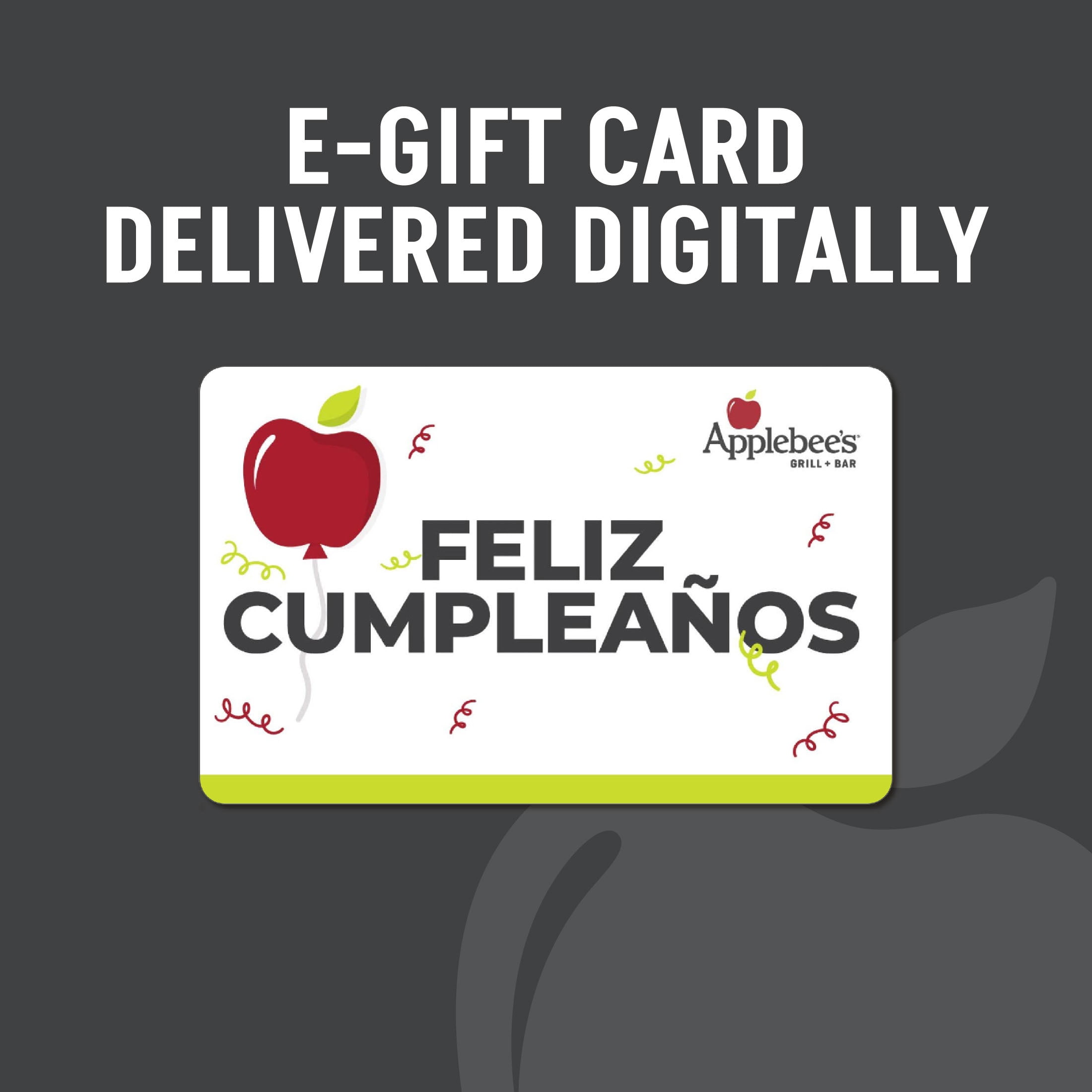 Applebee's $25 Feliz Cumpleanos eGift Card [Email Delivery]