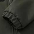 thumbnail image 6 of Zip Up Hoodie Men Warm Sherpa Fleece Lined Hooded Sweatshirt Jackets (Green XXXL), 6 of 6