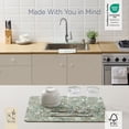 thumbnail image 6 of Stitch & Stone Cleaner Set - Kitchen Towel, 2 Mats for Drying and Sink, 2 Reusable Dishcloths - Leafy Green, 6 of 7
