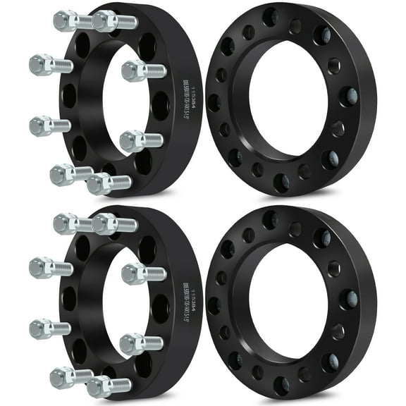 ECCPP 4X 8 Lug Wheel Spacers Adapters 1.5" 8x6.5 to 8x180 Fit for Ch-ev-y Silverado 2500HD 3500HD for GMC C2500 Suburban K2500 Suburban Sierra 1500HD 3500HD Yukon XL 2500