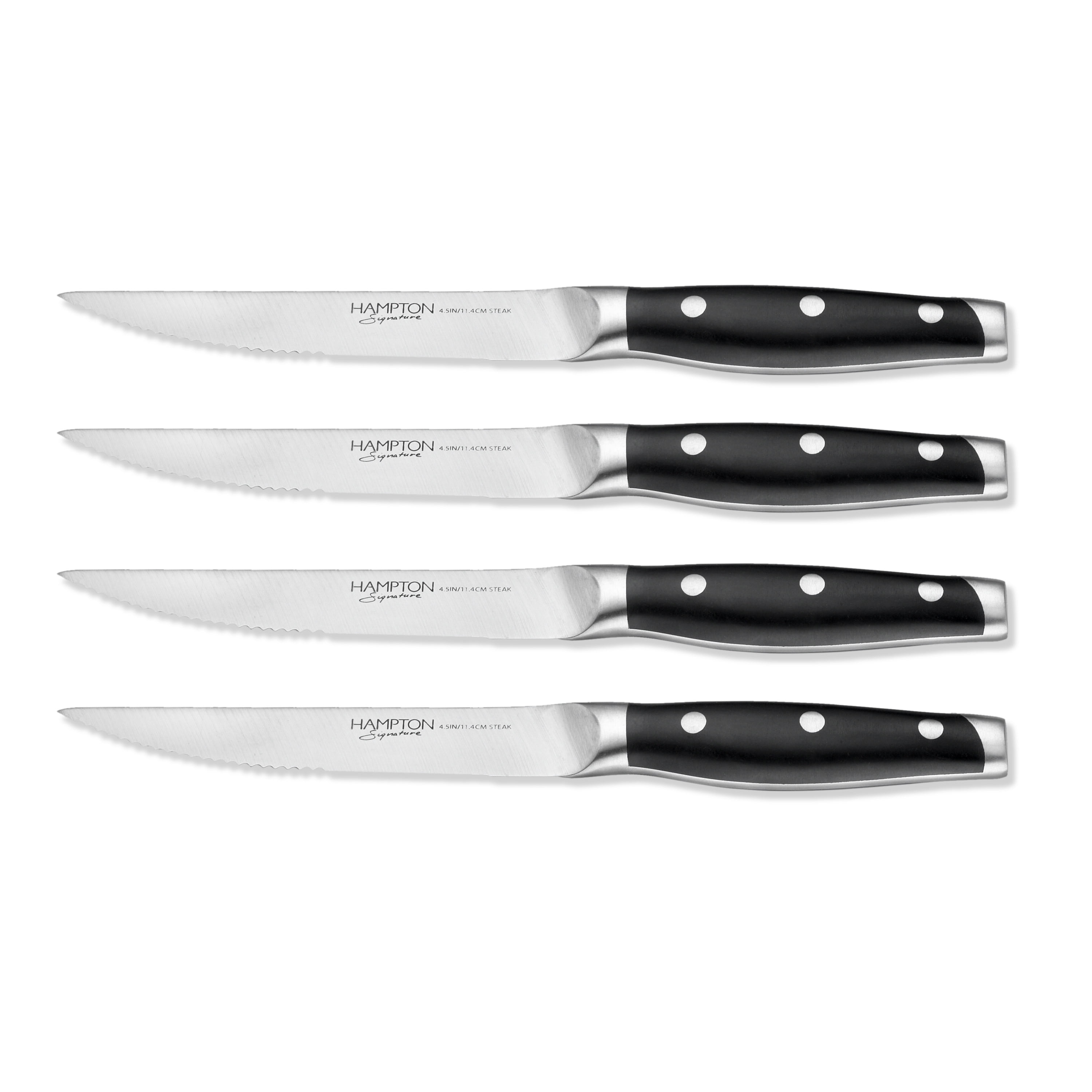 Hampton Signature™ Claridge 4 Piece Steak Knife Set, Full Tang