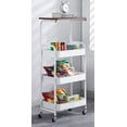 thumbnail image 1 of Carrito Organizador de 4 Niveles de Metal,Carrito de Almacenamiento con RuedasCarrito Auxiliar Multifuncional con Mesa,para Cocina, Baño,Oficina,Sala,Dormitorio, 1 of 8
