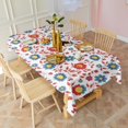 thumbnail image 3 of Pioneer Flower Floral Print Pattern Rectangle Tablecloth 60"x120", Waterproof Polyester Table Cloth, Wipeable Spillproof for Dining Camping Indoor Outdoor, 3 of 6