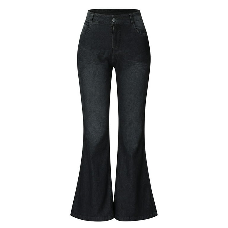 MGCWSH Butt Lifting Low Rise Flamingo Jeans for Women Trendy