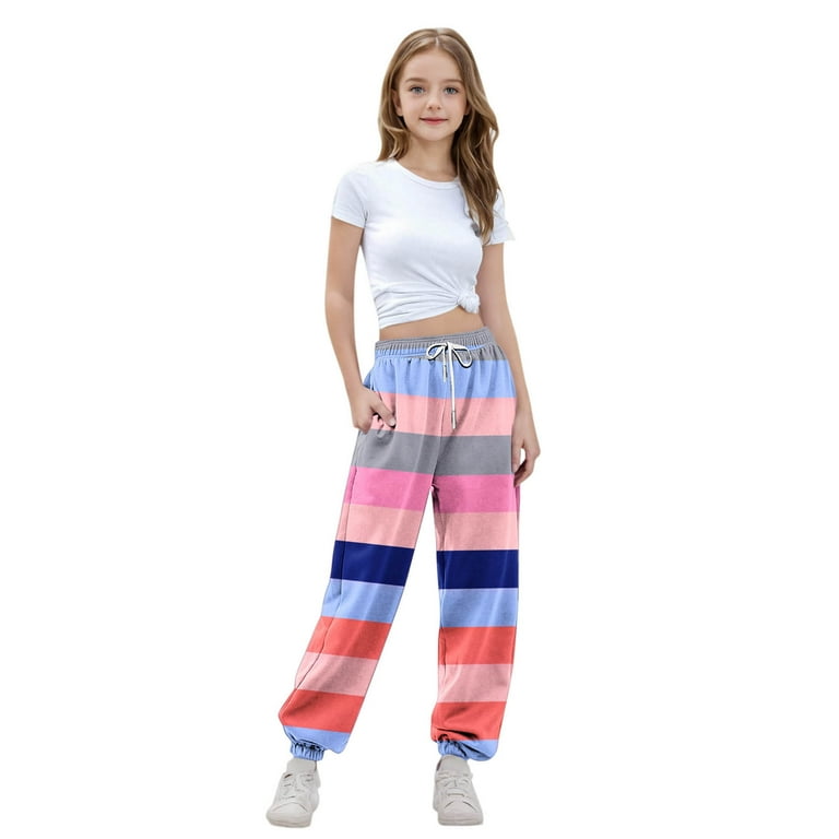 MKOSPLRT Toddler Girl's Sweatpants Baggy Athletic Joggers High - Main Image