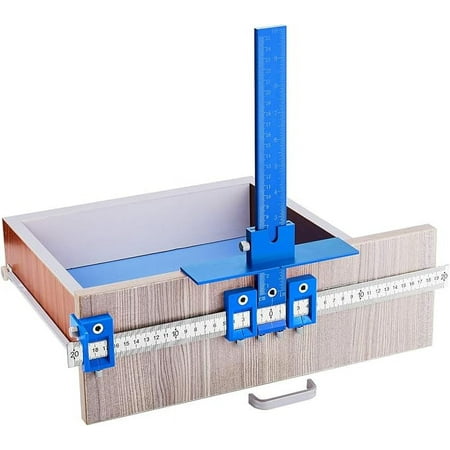 

Cabinet Hardware Jig Mounting Template Drill Guide Sleeve Drawer Pull Jigs handle jig Power Tools Drilling Punch Locator Wood Drilling Dowelling Woodworking Kit for Cabinets Knobs and Pulls