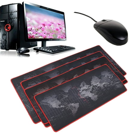 4 Size Large Non-Slip Computer Keyboard World gaming mouse mat Map Game Mouse Desktop Pad (Best Games For Non Gaming Laptops)