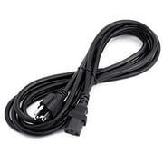 Computer Power Cord for Monitor PC Desktop Printer Scanner 18 AWG - UL Approved - 12 feet (Black)