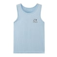 thumbnail image 7 of AIEOTT Boys' Ribbed Stripe Tank Top, Crew Neck Sleeveless Base Layer with Logo for Summer Casual & Sports Wear, for 3-13 Years, 7 of 7