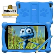 Kids Tablet with Educator Approved Apps ($150 Value), Contixo 2021 Edition, 7-inch IPS HD Display, WiFi, Android, 2GB RAM 16GB ROM, Protective Case with Kickstand and Stylus, V10-Blue