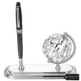 thumbnail image 1 of Highly Polished Chrome Plated Executive Globe Pen Desk Set by Matashi, 1 of 2