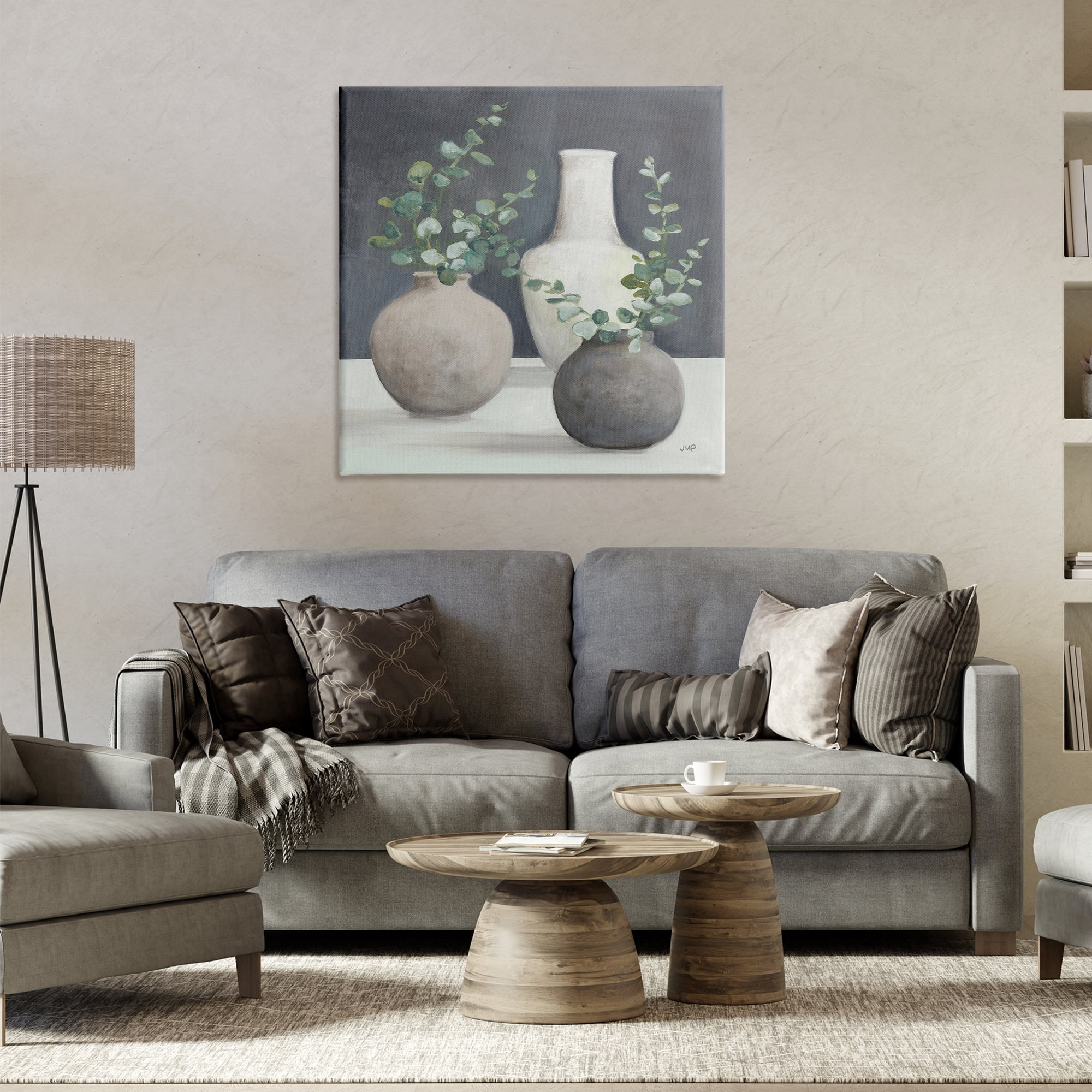 Stupell Industries Fresh Floral Vessels Plants & Flowers Painting Wrapped Canvas Art Print Wall Art, 30 x 30
