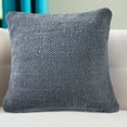 thumbnail image 2 of Ox Bay Gavin 20" x 20" Frost Blue Solid Cotton and Linen Adult Decorative Throw Pillow, 2 of 7