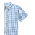 thumbnail image 2 of Wonder Nation Boys Cotton Button Down Shirt with Short Sleeves, Sizes 4/5-18 & Husky, 2 of 3