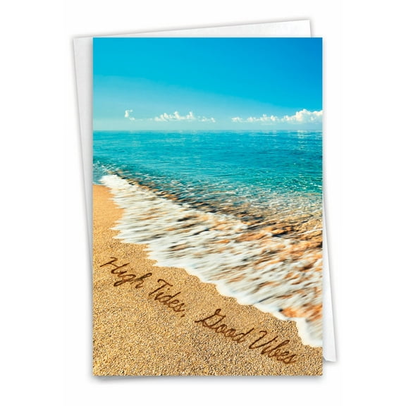 1 All Occasion Blank Card with Envelope - Life's a Beach C6328JOCB